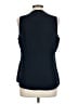 Banana Republic 100% Polyester Blue Sleeveless Blouse Size 12 - photo 2