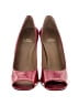 Stuart Weitzman 100% Leather Color Block Red Heels Size 10 - photo 2