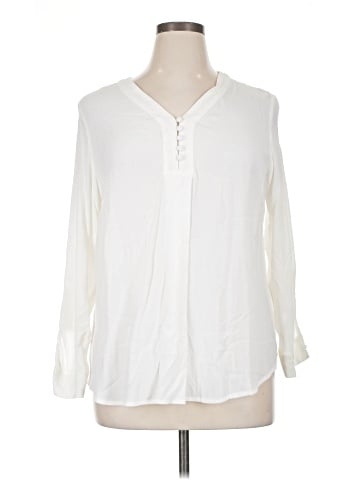 Roz & Ali Long Sleeve Blouse (view 1)