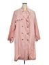 Shein Curve 100% Polyester Pink Trenchcoat Size 3X - photo 1