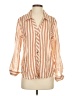 Zara Stripes Orange Long Sleeve Blouse Size S - photo 1