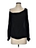 A.L.C. 100% Silk Black Long Sleeve Silk Top Size 2 - photo 1