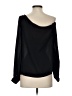 A.L.C. 100% Silk Black Long Sleeve Silk Top Size 2 - photo 2