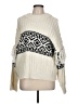Dex Graphic Ivory Pullover Sweater Size L - photo 1