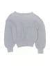 Búho 100% Organic Cotton Polka Dots Silver Purple Pullover Sweater Size 3 - photo 1
