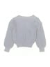Búho 100% Organic Cotton Polka Dots Silver Purple Pullover Sweater Size 3 - photo 2
