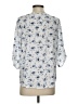 Sienna Sky 100% Polyester Blue 3/4 Sleeve Blouse Size S - photo 2
