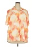 Original Use 100% Rayon Tie-dye Orange Short Sleeve Blouse Size XXL - photo 1