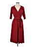 Talbots Burgundy Casual Dress Size 6 - photo 1