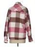 Böhme 100% Polyester Plaid Burgundy Pink Coat Size S - photo 2