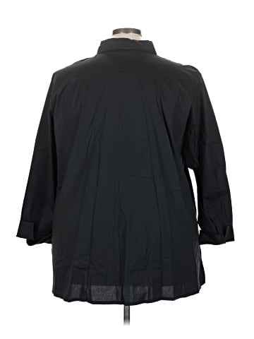 Denim & Co 3/4 Sleeve Button-Down Shirt (view 2)