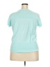 Monsoon 100% Cotton Teal Short Sleeve Top Size 18 - photo 1