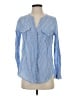 Joie 100% Cotton Stripes Blue Long Sleeve Blouse Size XS - photo 1