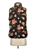 Kensie 100% Polyester Floral Black Vest Size S - photo 1