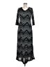 NY Collection Chevron-herringbone Black Casual Dress Size M (petite) - photo 1