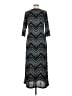 NY Collection Chevron-herringbone Black Casual Dress Size M (petite) - photo 2