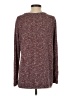 Van Heusen 100% Polyester Floral Burgundy Pullover Sweater Size S - photo 2