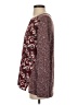 Van Heusen 100% Polyester Floral Burgundy Pullover Sweater Size S - photo 5