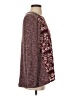 Van Heusen 100% Polyester Floral Burgundy Pullover Sweater Size S - photo 4