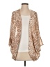 Charming Charlie 100% Polyester Tan Kimono Size S - photo 1