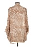 Charming Charlie 100% Polyester Tan Kimono Size S - photo 2