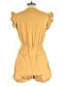 BA&SH 100% Cotton Solid Yellow Romper Size 6 - photo 2