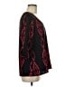Peaches 'n Cream 100% Polyester Black 3/4 Sleeve Blouse Size M - photo 4