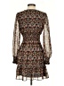 Max Studio 100% Polyester Paisley Brown Casual Dress Size XS - photo 2