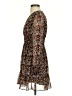 Max Studio 100% Polyester Paisley Brown Casual Dress Size XS - photo 5
