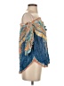 Hale Bob Blue 3/4 Sleeve Blouse Size XS - photo 4