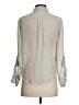 Ann Taylor 100% Silk Polka Dots Ivory Long Sleeve Silk Top Size XS - photo 2
