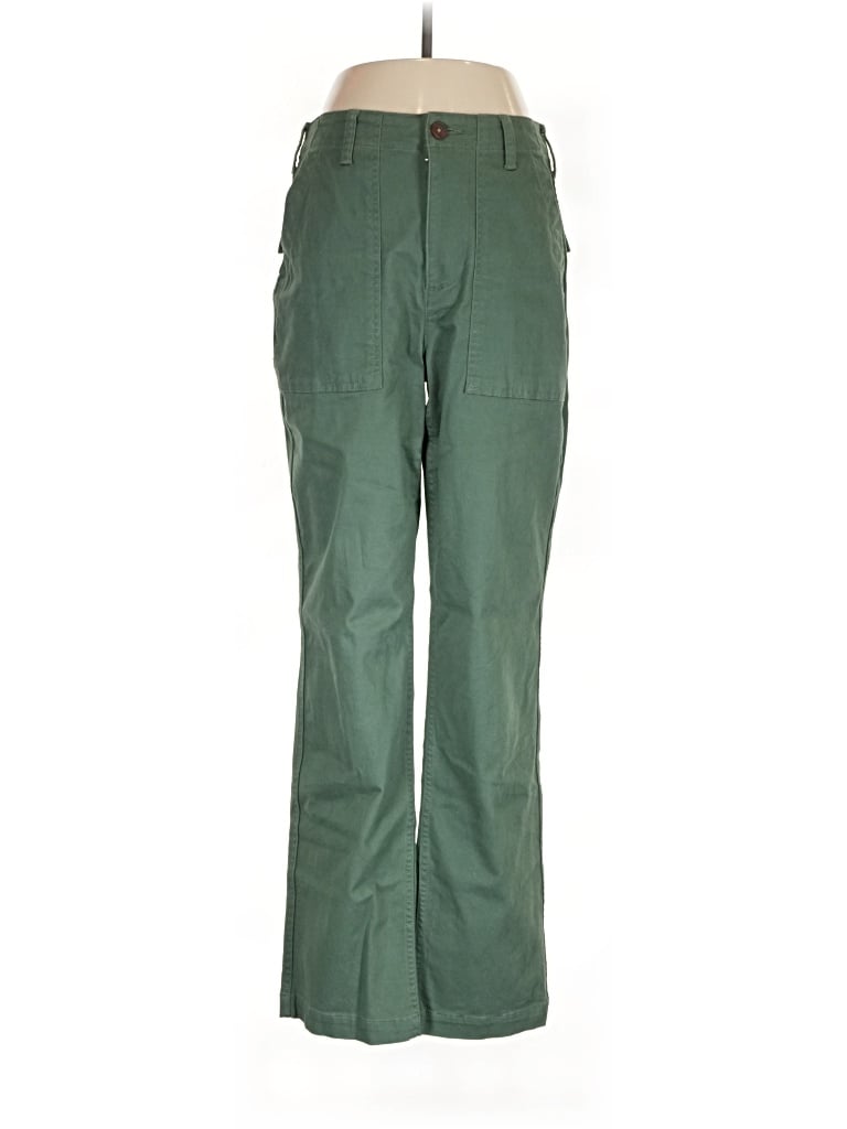 Pre-owned Lands' End Casual Pants In Green