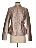 Baccini 100% Polyurethane Metallic Tan Brown Jacket Size S - photo 1