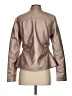 Baccini 100% Polyurethane Metallic Tan Brown Jacket Size S - photo 2
