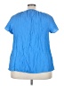 Lane Bryant Blue Short Sleeve Blouse Size 22 - 24 Plus - photo 2