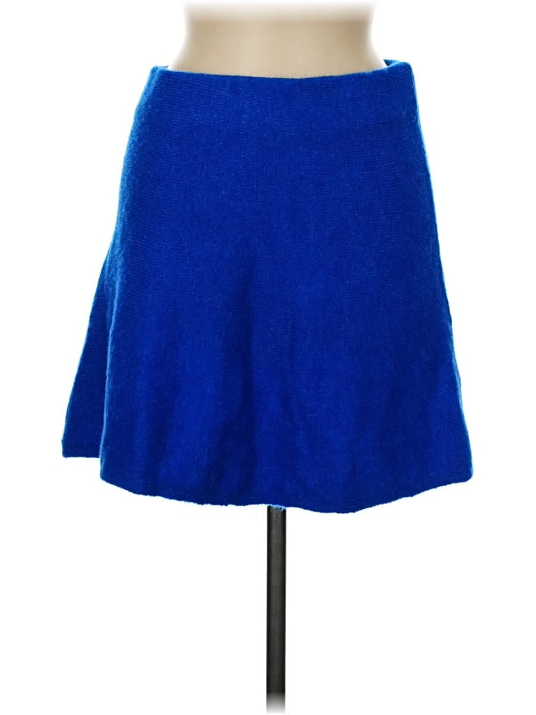 Pre-owned Mng Casual Skirt In Blue