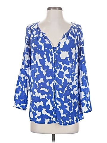 Tori Richard 3/4 Sleeve Silk Top (view 1)