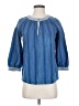 Massimo Dutti Blue 3/4 Sleeve Blouse Size S - photo 1