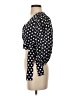Choosy Black 3/4 Sleeve Blouse Size S - photo 5