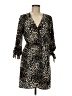 Speed Control 100% Polyester Animal Print Brown Cocktail Dress Size M - photo 1