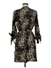 Speed Control 100% Polyester Animal Print Brown Cocktail Dress Size M - photo 2