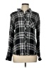 Rails 100% Rayon Plaid Black Long Sleeve Button-Down Shirt Size L - photo 1