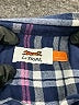 Le Tigre Plaid Blue Long Sleeve Button-Down Shirt Size L - photo 7
