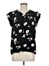 Buffalo by David Bitton 100% Viscose Floral Black Short Sleeve Blouse Size M - photo 1