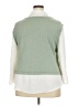 Cure Color Block Green 3/4 Sleeve Blouse Size 3X - photo 2