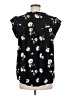 Buffalo by David Bitton 100% Viscose Floral Black Short Sleeve Blouse Size M - photo 2