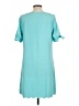 Shein Solid Teal Casual Dress Size L - photo 2