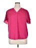 Alfani 100% Polyester Pink Short Sleeve Blouse Size 1X - photo 1