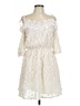 Assorted Brands Ivory Cocktail Dress Size L - photo 1