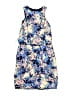 A Wear 100% Polyester Print Blue Cocktail Dress Size 8 - photo 1